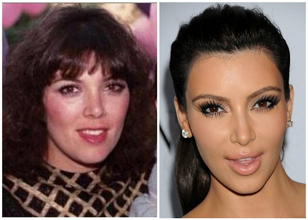 7. Крис Дженнер и Ким Кардашьян (36 лет)