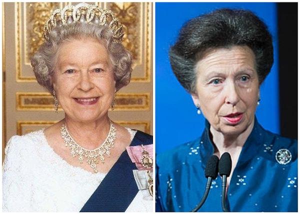 11. Королева Елизавета II и принцесса Анна (66 лет)