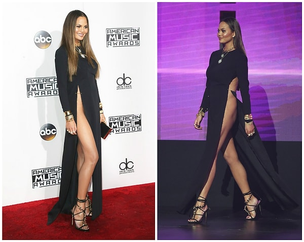 9. Крисси Тейген на American Music Awards 2016 в платье от Yousef Akbar