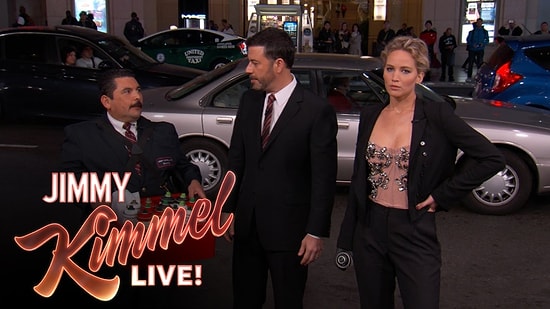 Jimmy Kimmel ve Jennifer Lawrence, Chris Pratt'e Fena Ders Verdi