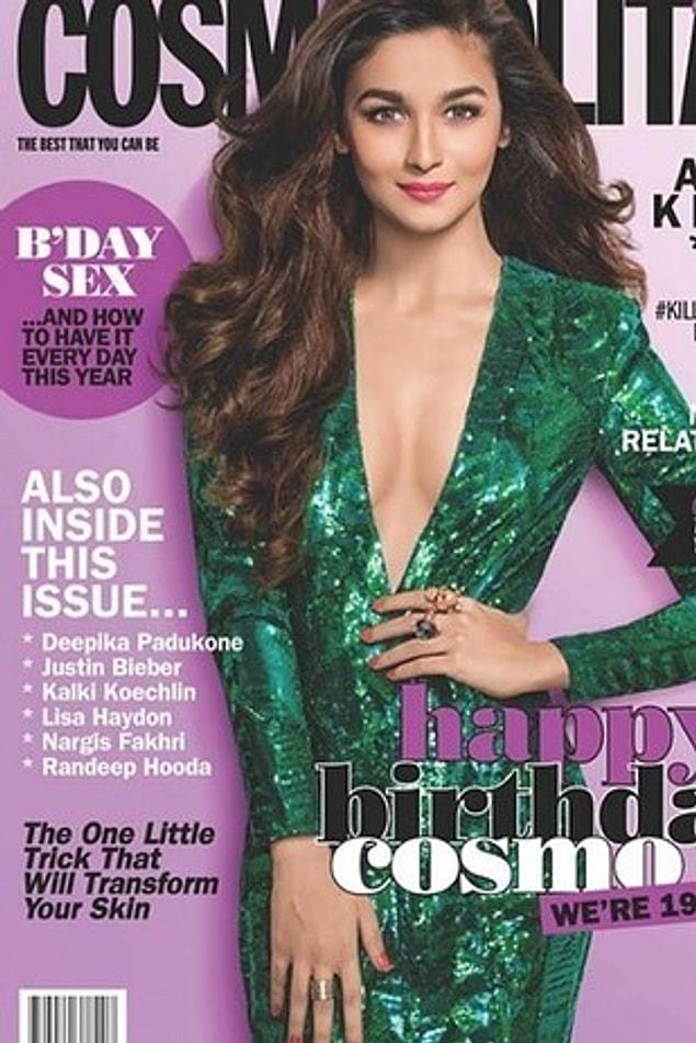 9. Indian actress had to sacrifice her thumb to become a cover girl for Cosmopolitan India.