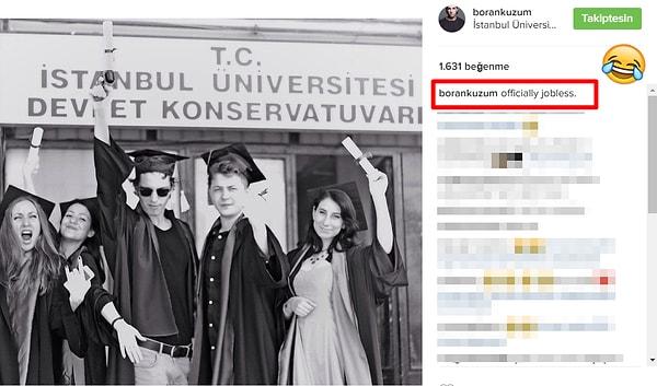 Kendisi İstanbul Üniversitesi Devlet Konservatuvarı mezunu. Bu konuda şakalar yapmayı da ihmal etmiyor.