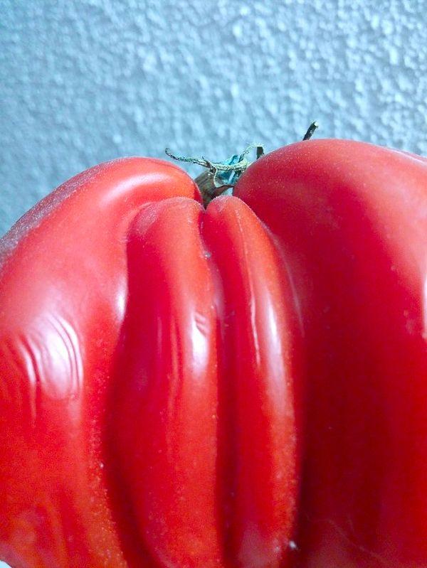 10. All I see is a nice, ripe tomato.