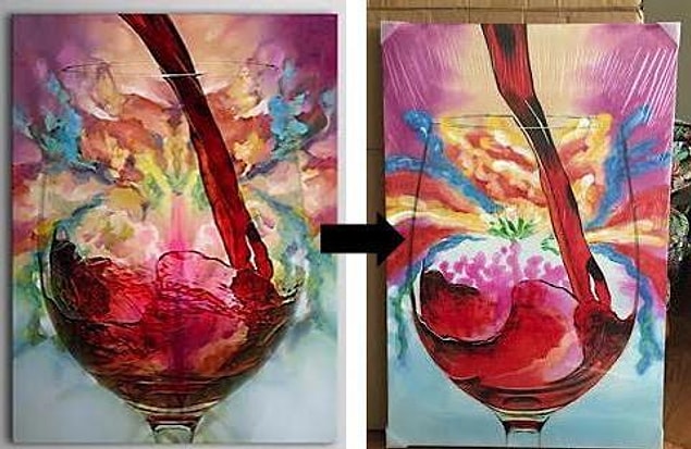 12. Did something happen to that painting on the way?