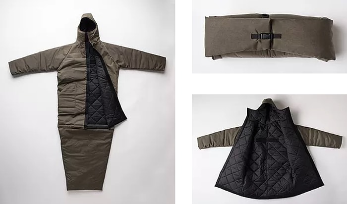 Evsizler, Diğer Evsiz İnsanlar İçin Uyku Tulumuna Dönüşebilen Kaban Üretiyor