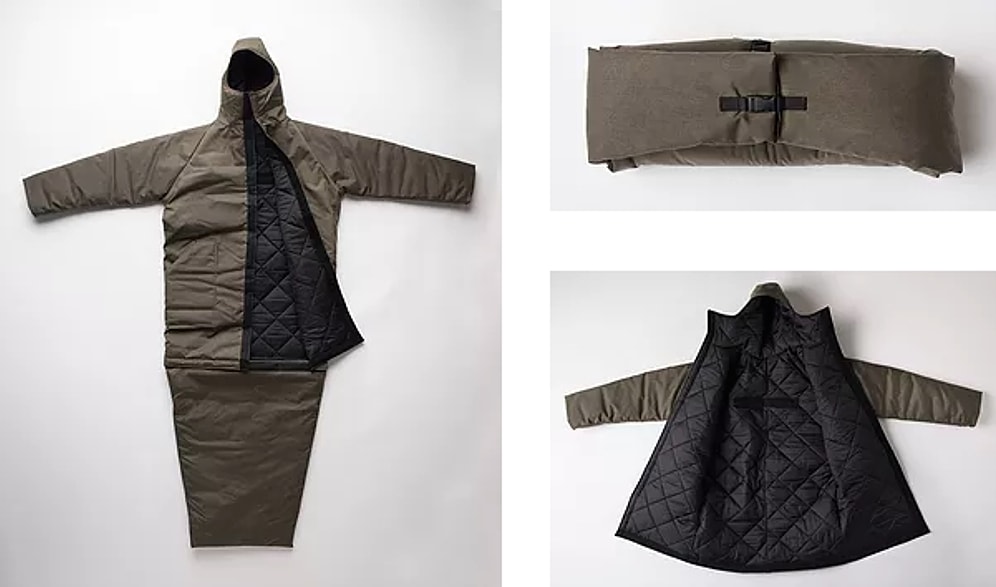 Evsizler, Diğer Evsiz İnsanlar İçin Uyku Tulumuna Dönüşebilen Kaban Üretiyor