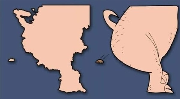 2. Вот здесь воображение художницы разыгралось не на шутку. Какую страну она имела ввиду?