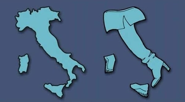 5. Самые узнаваемые очертания полуострова, на котором расположено это государство, образуют сапог.