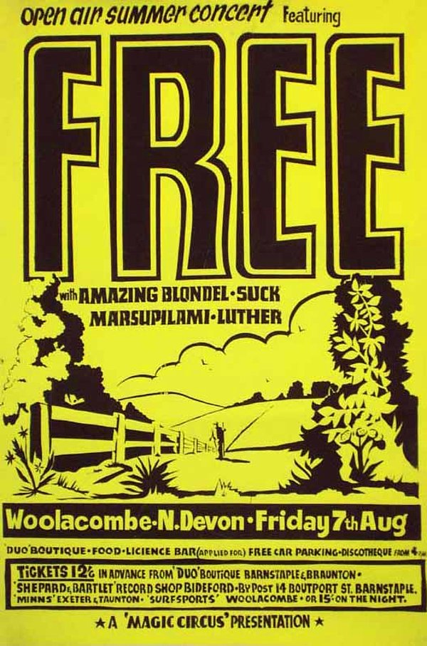 21. Open Air Summer Concert Woolacombe Devon (1970)