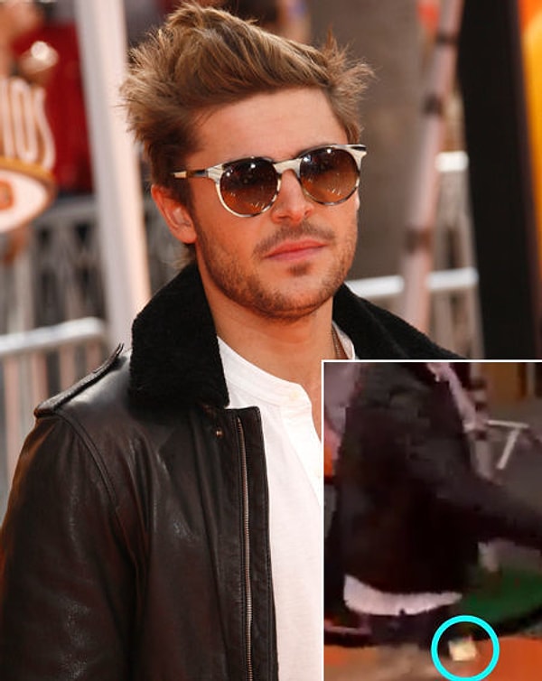 3. Зак Эфрон и упавший презерватив