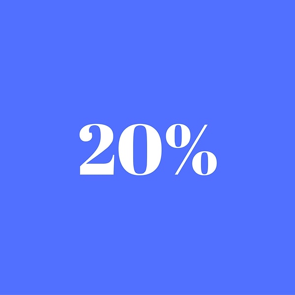 На 20%!