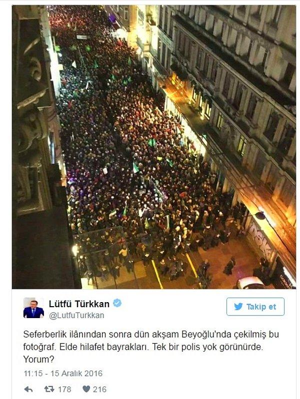 MHP'li Türkkan ise Avrupa yakasındaki başka bir yürüyüşe dikkat çekti...
