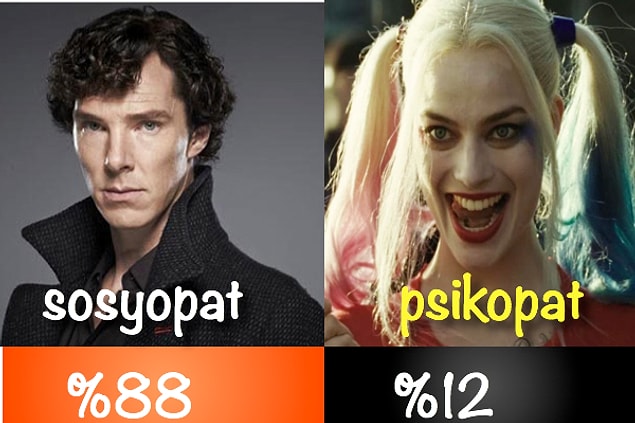 %88 sosyopat %12 psikopatsın!