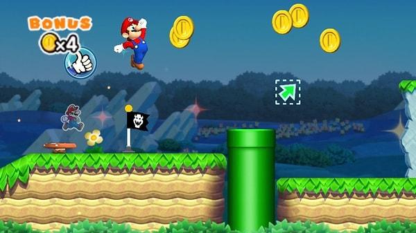Yani siz herhangi bir tuşa basmasanız da Mario sizin için koşuyor.