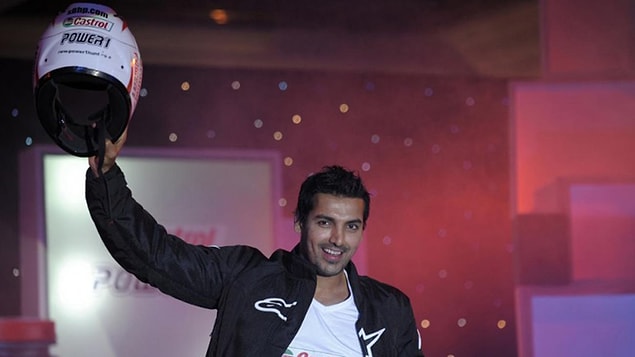 13. The real passion of John Abraham, who loves motorcycles, is actually helmets.