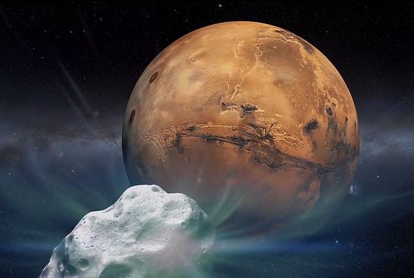 Dr. Nuth, 2014 yılında Mars'ın çok yakınından geçen kuyruklu yıldıza dikkat çekiyor.