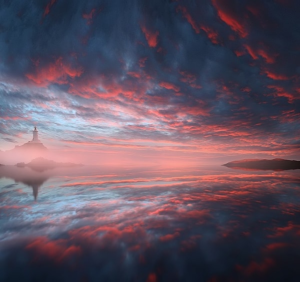 22. Красочное отражение заката