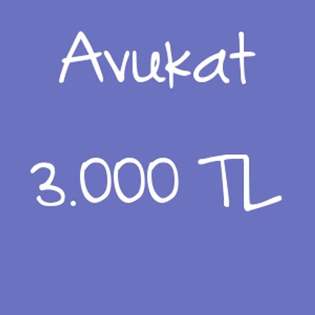 Avukat - 3.000 TL!