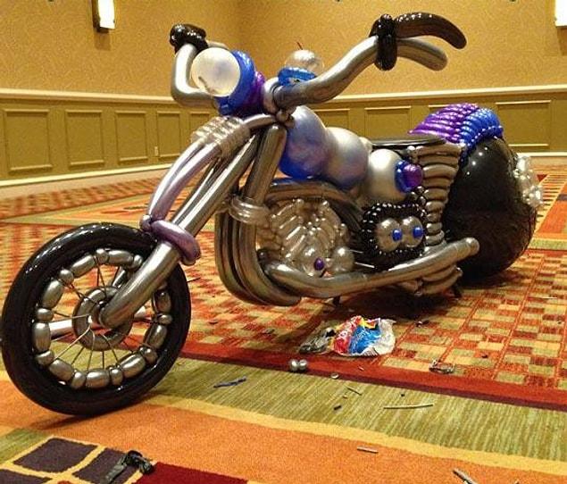 18. This bike which is made from balloons...