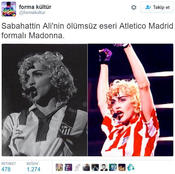 11. Okudum, Madonnayla, Maradonayla aşkını anlatıyor. 😂