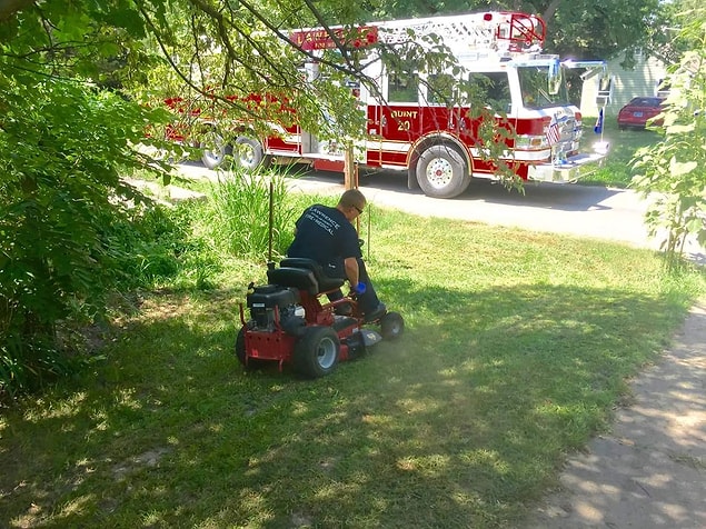 27. This fireman who completed the job for a person who was injured while doing it.