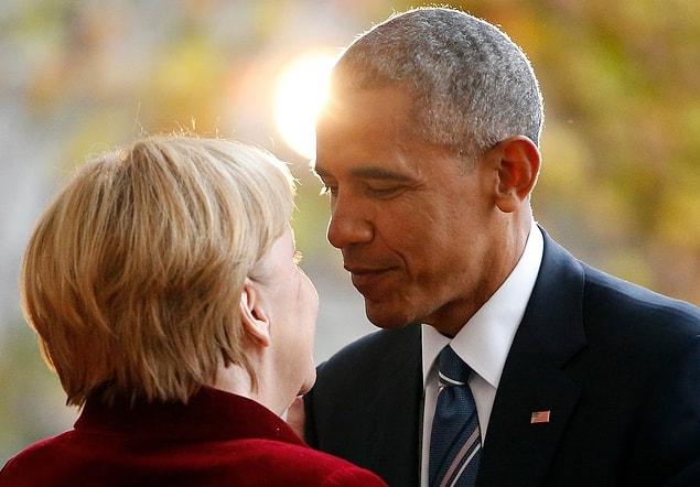 19. Barack Obama and Angela Merkel met for the last time in an official capacity in Berlin in November. The pair formed a close bond during Obama's eight-year presidency.