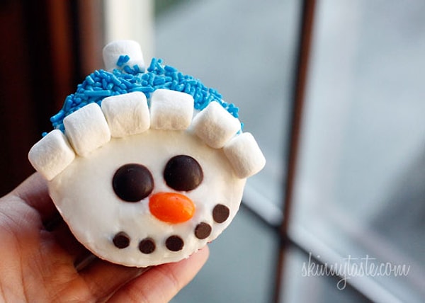 7. Легкий способ "слепить" снеговика: