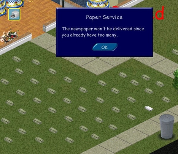 5. Газета доставляется ежедневно и сразу же выбрасывается на помойку