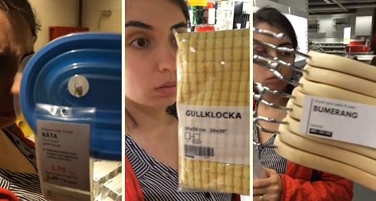 IKEA'da Ürün İsimleri ile Karısını Trolleyen Adam