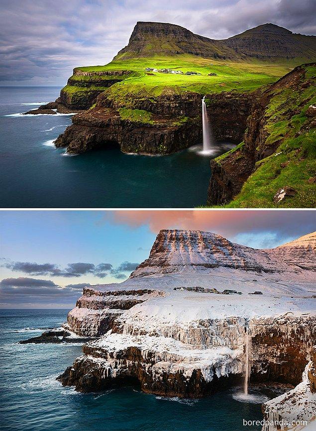 20. Gásadalur, Faroe Adaları