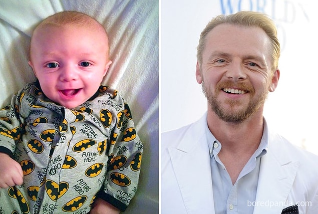 16. Simon Pegg as a baby