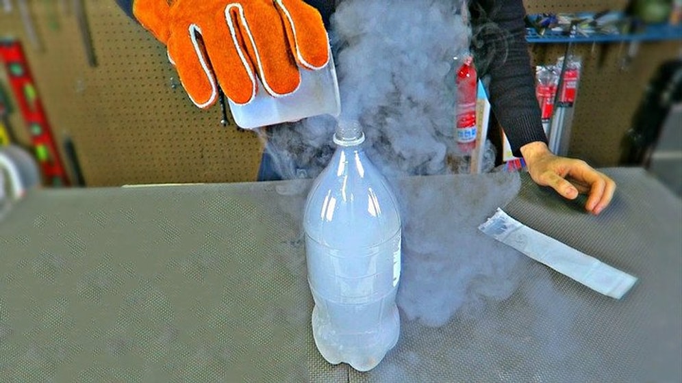 Su Şişesine Likit Nitrojen Doldurulursa Ne Olur?