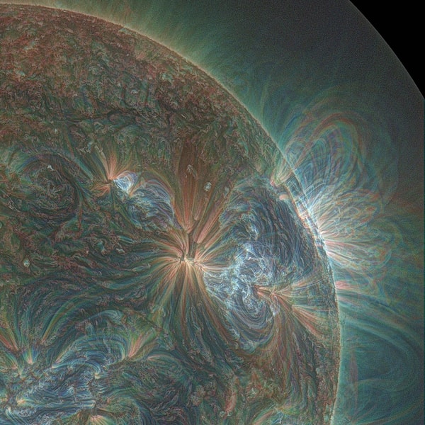 13. The sun, shot in ultraviolet.