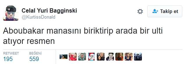 4. Aboubakar'ın golünden sonra;