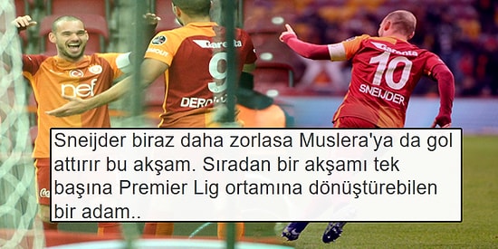 TT Arena'da Sneijder'in Gecesi! Galatasaray'ın Alanya Karşısında Farklı Kazanmasının Ardından Sosyal Medyaya Yansıyanlar