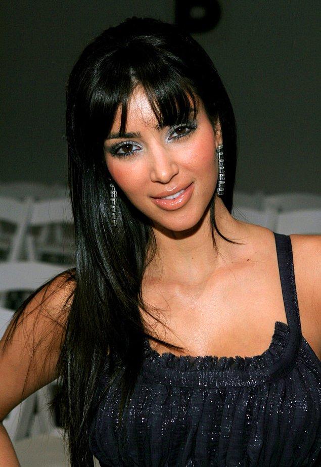 18. Kaküllü Kim Kardashian.