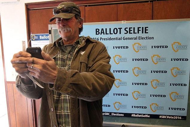 15. Ballot selfies, some of which were banned in several states.