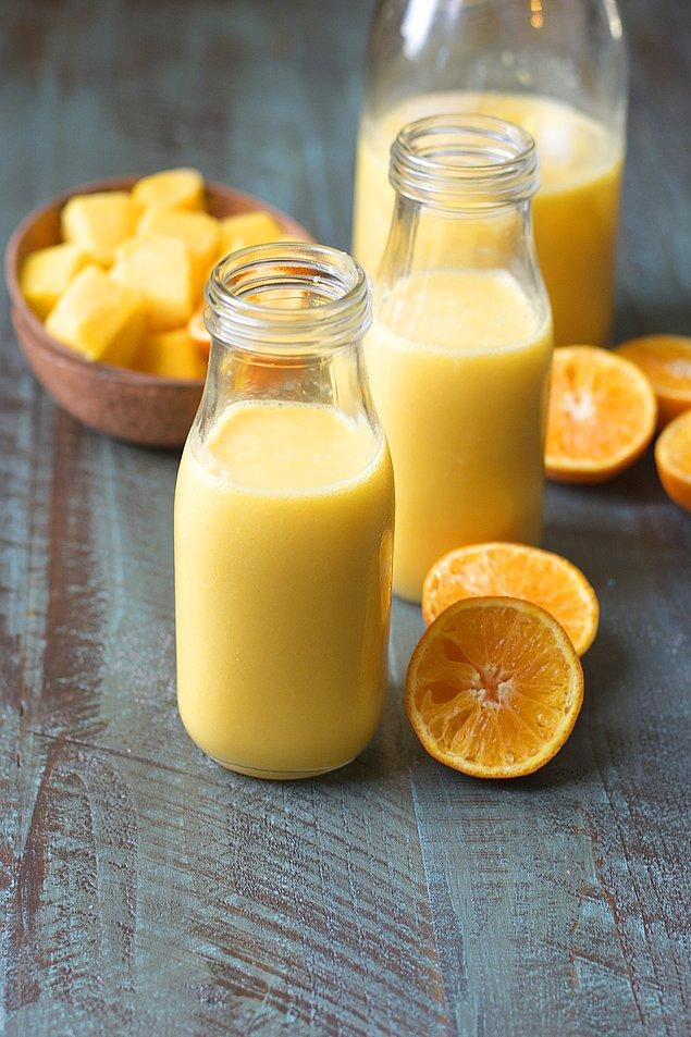 5. Öksürüğü badem ve portakal suyu ile yenin!