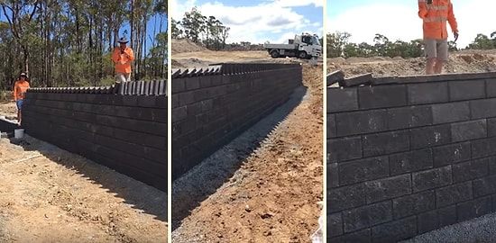 Briketleri Domino Taşı Gibi Kullanıp Yerlerine de Cuk Diye Oturtan İşçiler