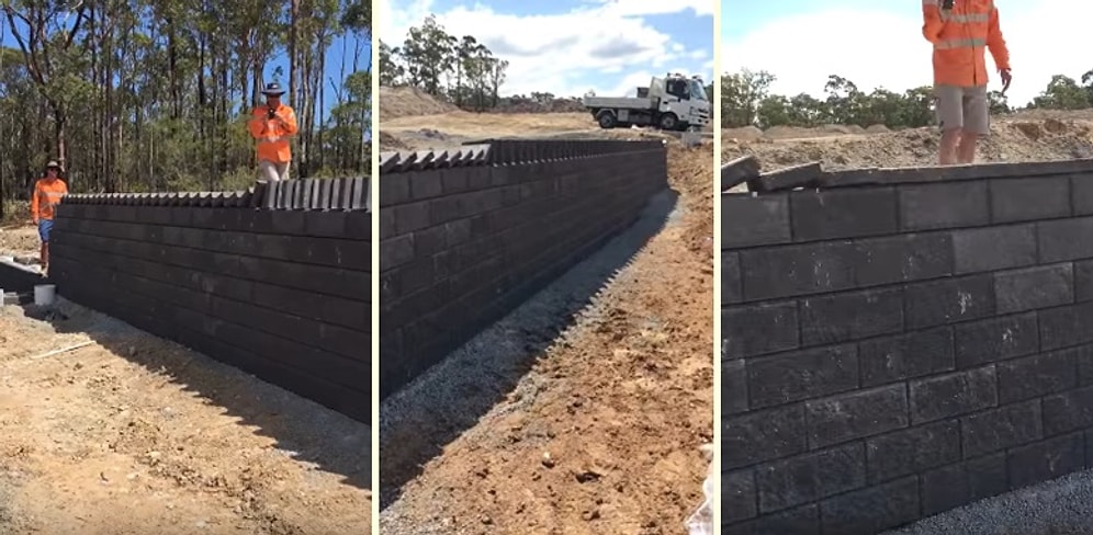 Briketleri Domino Taşı Gibi Kullanıp Yerlerine de Cuk Diye Oturtan İşçiler