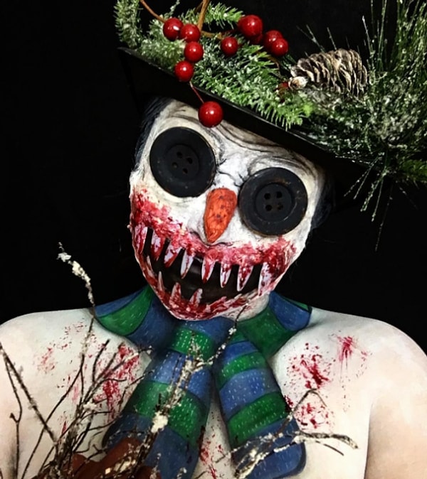 9. Какой милый снеговичок