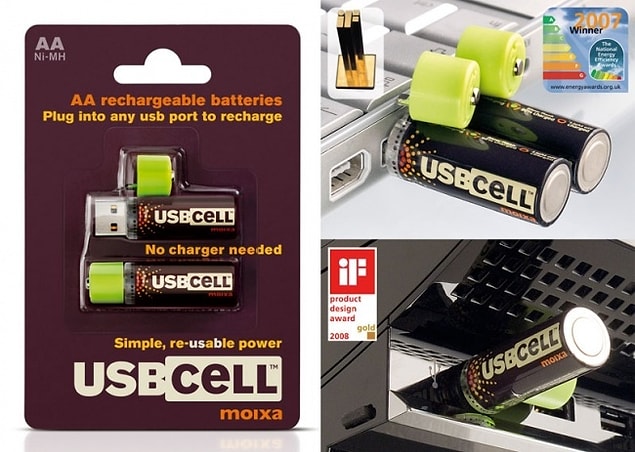 18. USB girişinde şarj olabilen piller!😍