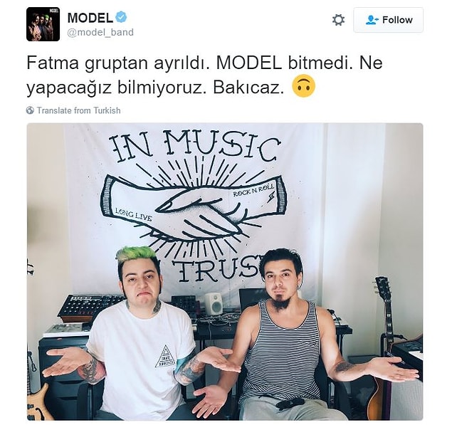 Fatma Turgut'un bu açıklamasından sonra Model'in resmi hesabından hızlıca yalanlama ve yanıt geldi.