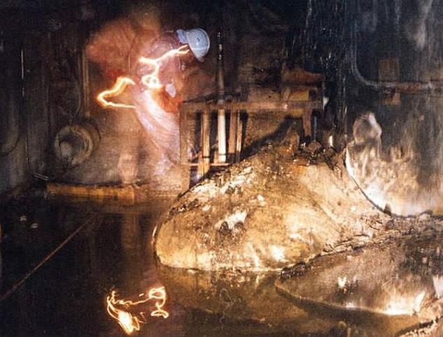 3. A radioactive fuel from the Chernobyl Disaster, known as ‘elephant foot’ because of its strange shape.