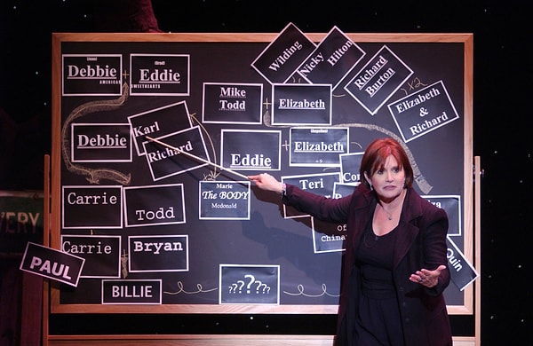 14. Фишер во время генеральной репетиции своей пьесы "Сослагательное пьянство". 2001 год