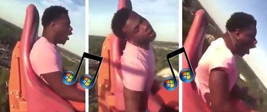 Roller Coaster'da Ayılıp Bayılan Adama Windows'un Ses Efektleri Eklenirse