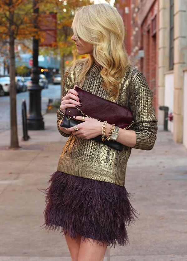 9. Металлик в одежде.