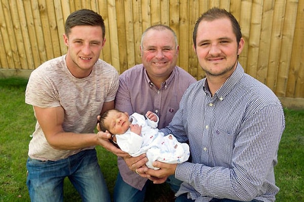 28. Четыре поколения мужчин, родившихся в один день