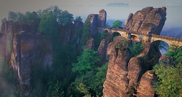 4. Bastei Bridge- Lohmen, Germany