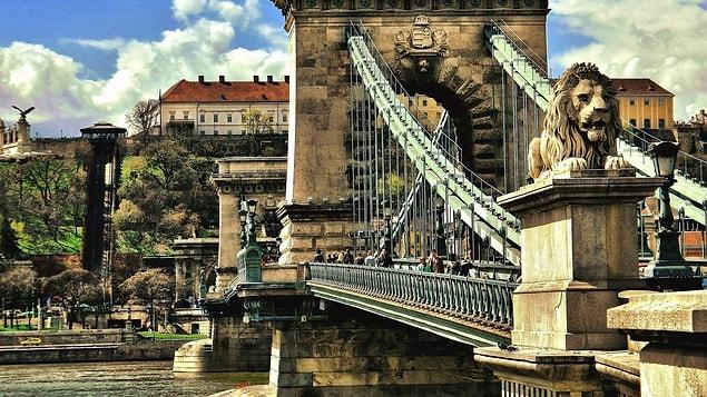 7. Chain Bridge - Budapest, Hungary